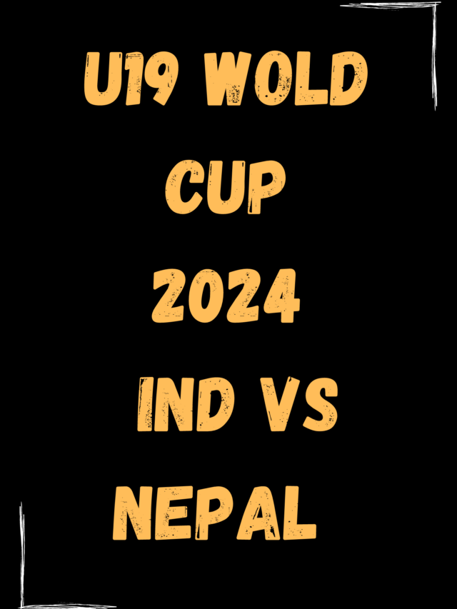 ind vs nepal u-19 wold cup